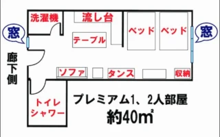 高級1_2人房間佈置圖